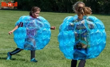 playing zorb ball is so interesting